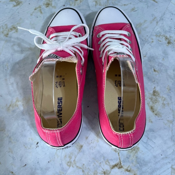 Converse All Star Chuck Taylor Women's Size 9 Shoes Pink White Low Top Sneakers - Picture 7 of 9